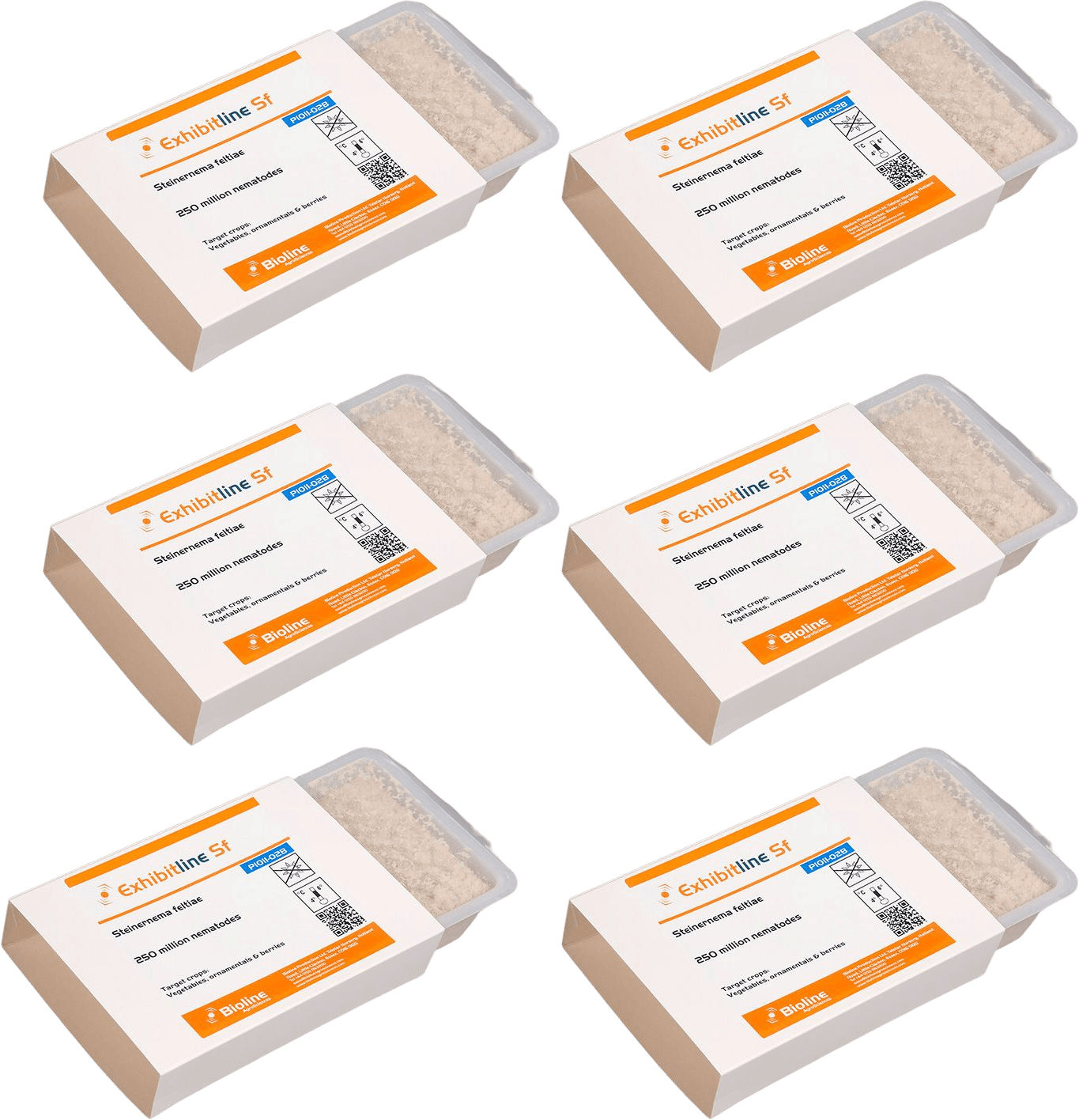 Exhibitline SF - 6 Trays - 1,500 Mill. Individuals - Steinernema feltiae