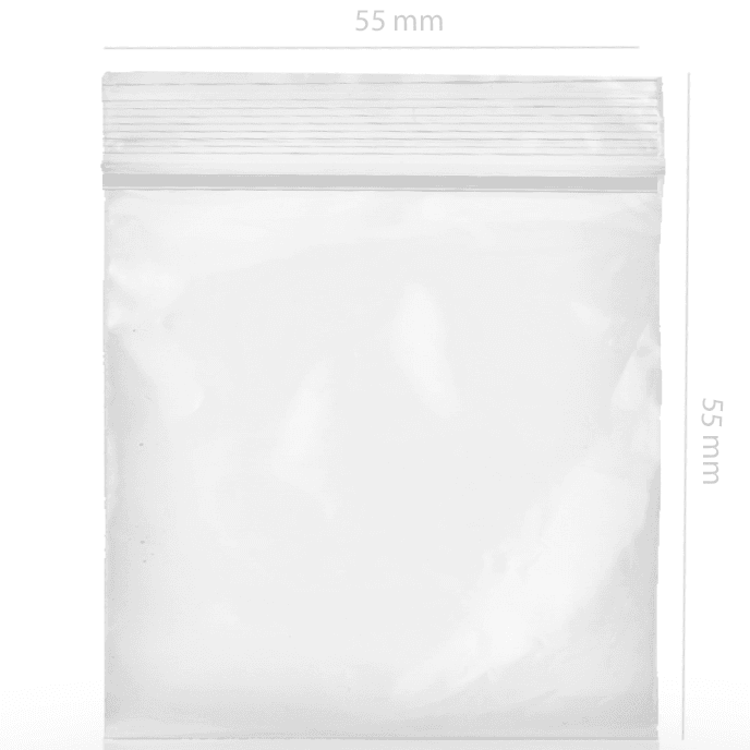 Self-closing bag 5.5x5.5cm (100Und)