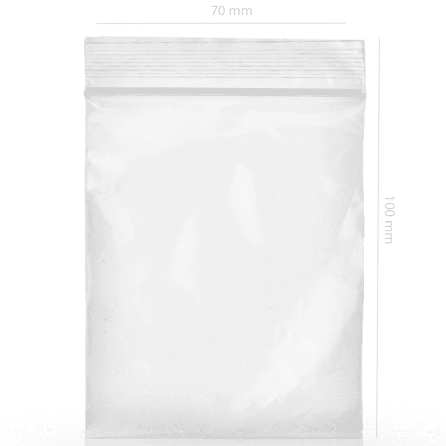 Self-closing bag 7x10cm (100Und)