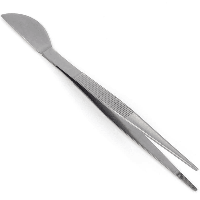 Dingmu Straight Tongs / Spatula 220mm - Stainless