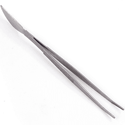 Dingmu Curved Tongs / Spatula 220mm - Stainless (2)