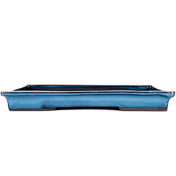 Rectangular Blue Enamel Suiban Tray 34cm (1)