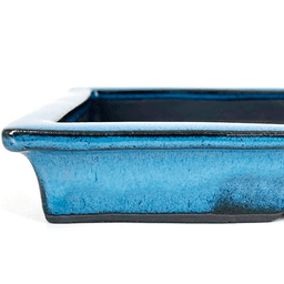 Rectangular Blue Enamel Suiban Tray 34cm (3)