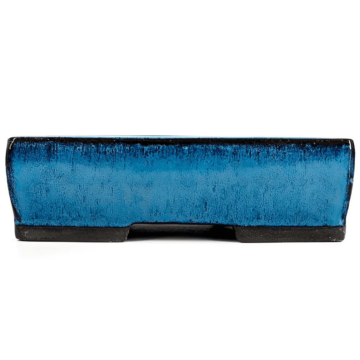 Blue Rectangular Enameled Pot 20 x 14.5 x 6 cm