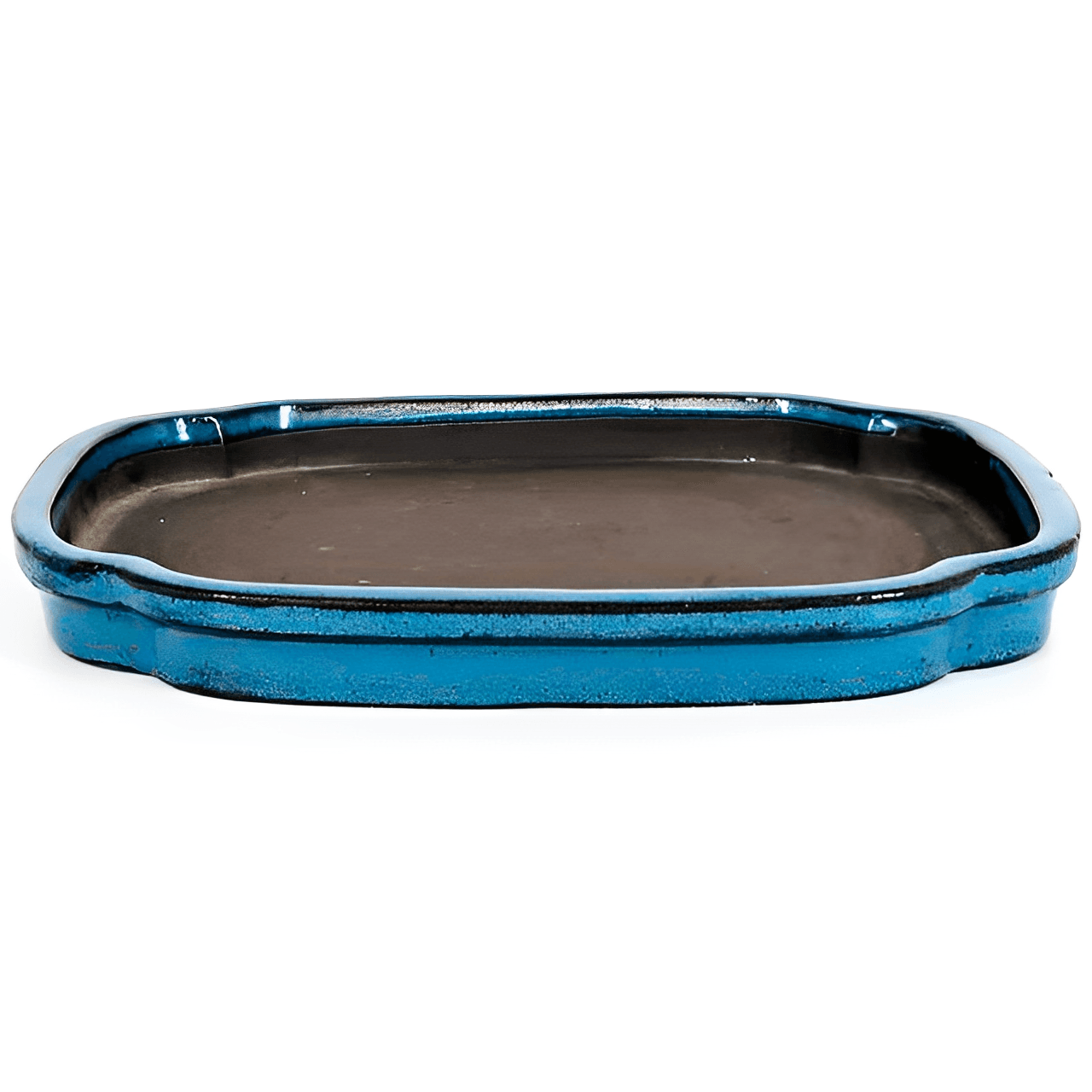 Blue Rectangular Enamel Plate 27.5 cm