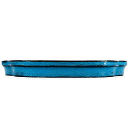 Blue Rectangular Enamel Plate 27.5 cm (2)