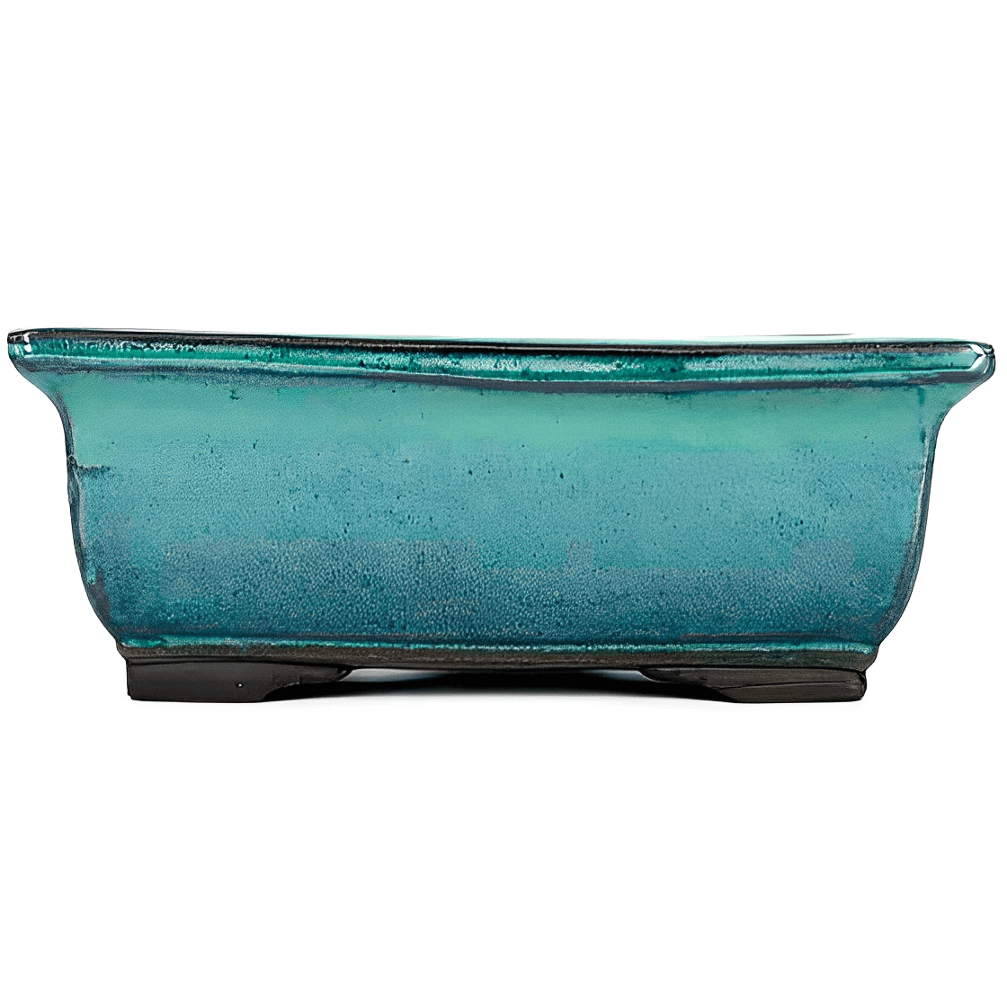 Green Rectangular Enameled Pot 25 x 18 x 10 cm