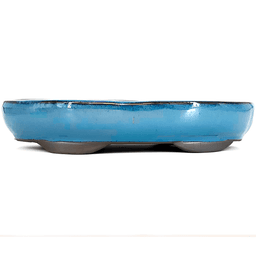 Blue Oval Enamel Pot 35 cm (1)