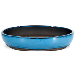 Blue Oval Enamel Pot 35 cm (2)