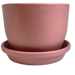 Round Meliflor Ceramic Pot Kit 25x19cm + Plate 24cm (1)