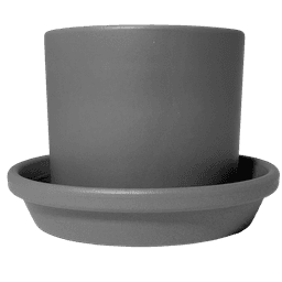Meliflor Tubular Ceramic Pot Kit 21x18cm + Plate 24cm (1)