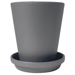 Meliflor Cone Ceramic Pot Kit 21x23cm + Plate 20cm (1)