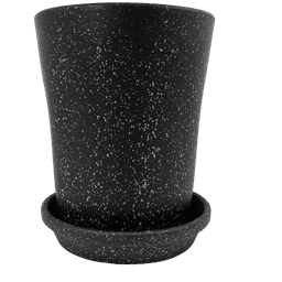 Meliflor Ceramic Pot Kit Cone 30x34cm + Plate 26cm (1)