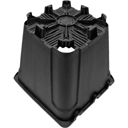 Flowerpot GR. Black Square with Support and Guide (2)