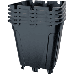 Flowerpot GR. Black Square with Support and Guide (4)