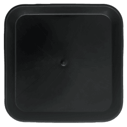 Square Black Plate 23x23cm (Base 18x18cm) (Pack 200Uds) (1)