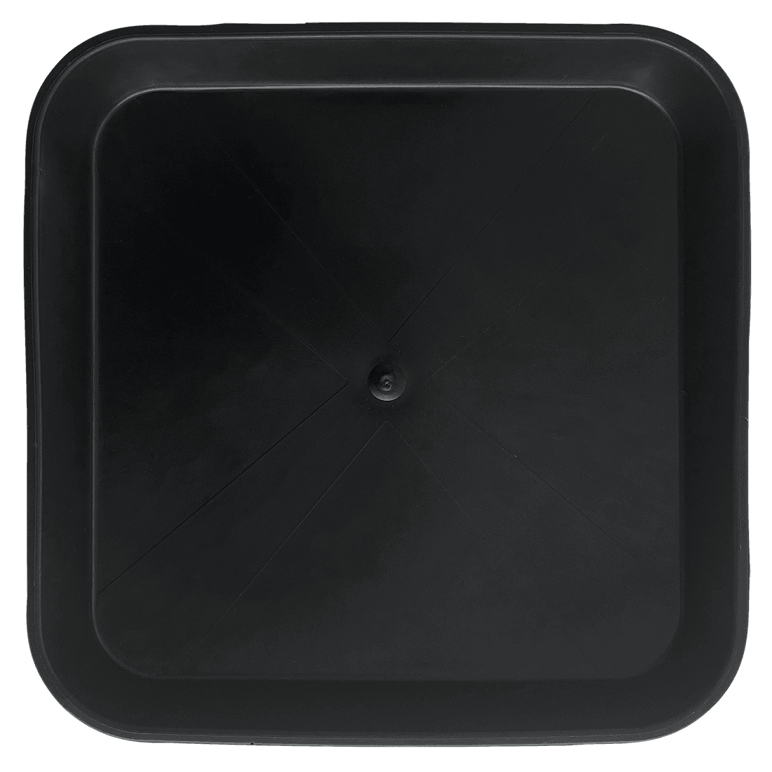 Square Black Plate 23x23cm (Base 18x18cm) (Pack 200Uds)