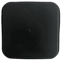 Square Black Plate 23x23cm (Base 18x18cm) (Pack 200Uds) (2)