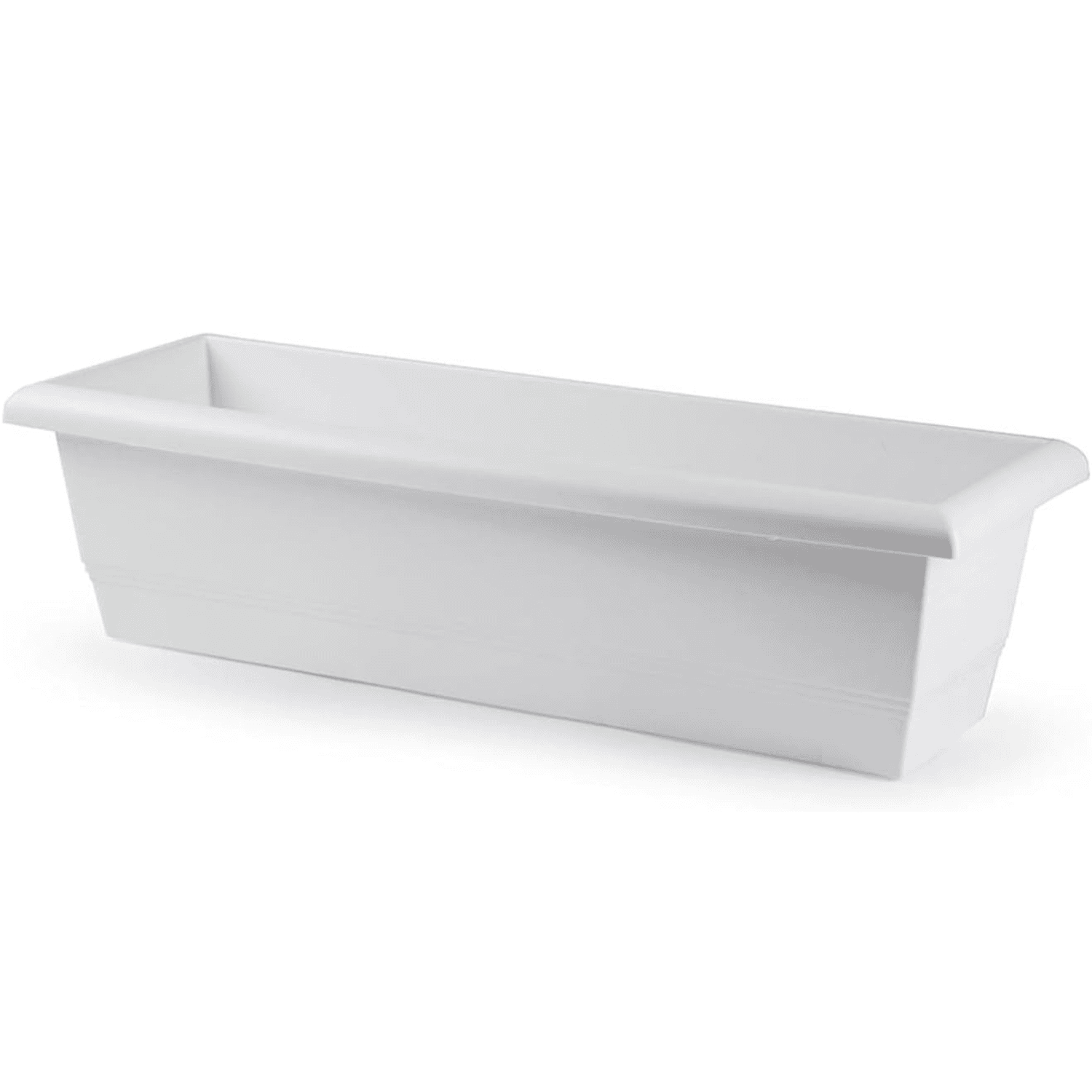 White rectangular planter 60 cm long