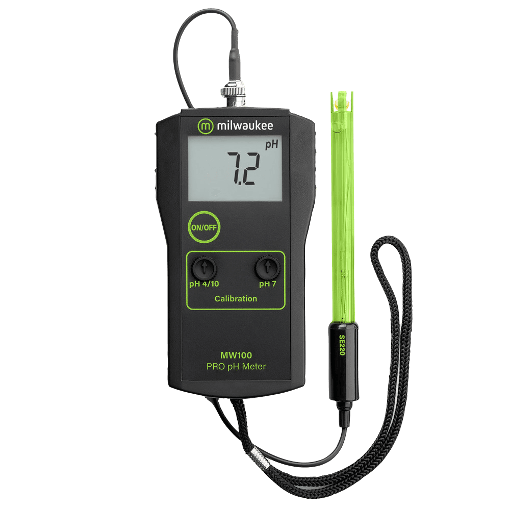 Milwaukee Portable PH Meter + 0.1 Probe (MW100)