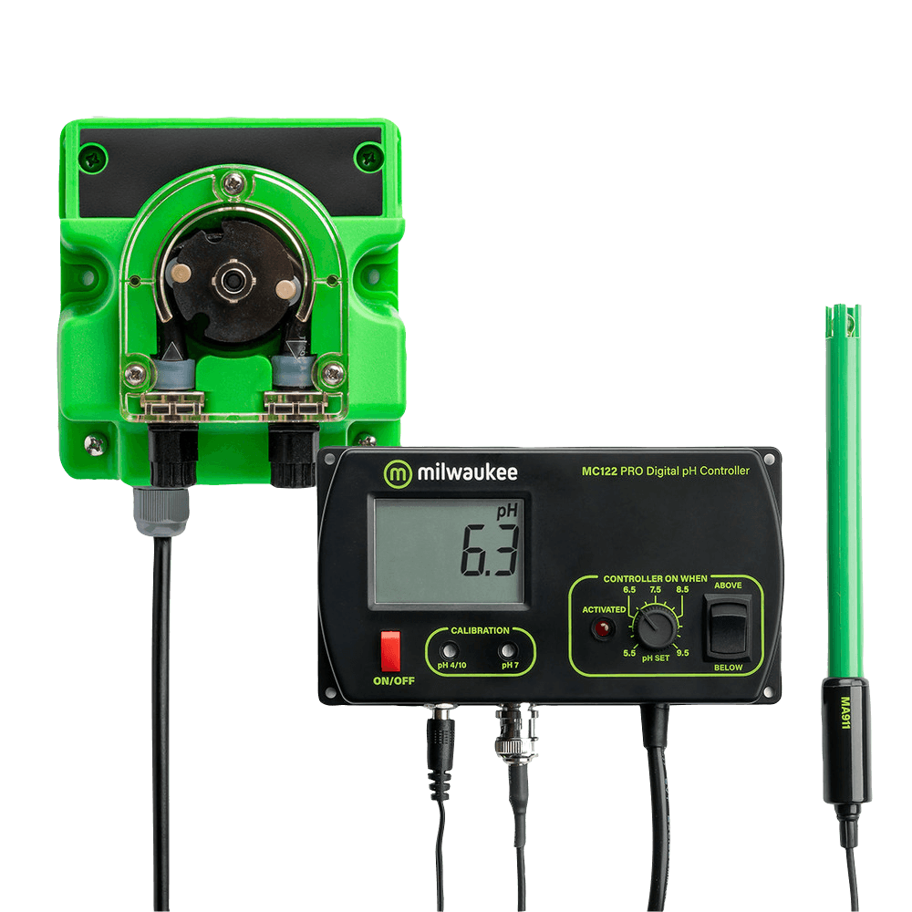 Milwaukee PH Controller Kit + Dosing Pump (MC720) Suitable for injecting PH- and PH + corrector