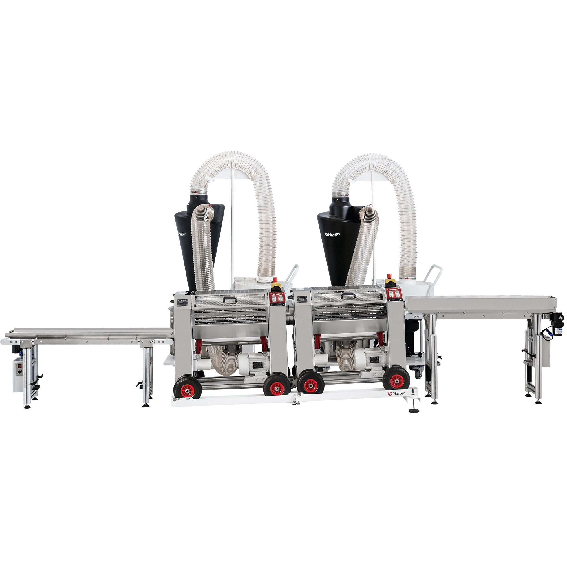 MasterProducts Complete Tumbler System MT 500 (2 Tumbler + Input Belt + Output Belt)