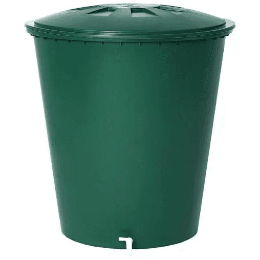 Polyethylene tank 210L circle green ( + tap)