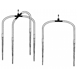 Black Spider 60cm 4 Outlets (90º) (2)